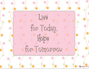 Home Posters-Home Poster - Inspirational Poster - Live for today