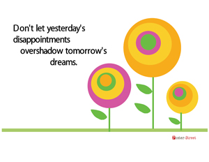 Office Posters-Office Posters - Motivational Posters - Yesterday and Tomorrow