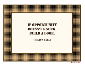 Office Posters-Office Posters - Motivational Posters - Opportunity knocks