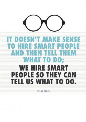 Office Posters-smart people-Steve Jobs