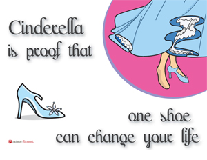 Women Posters-Women's Posters - Inspirational Poster - Cinderella