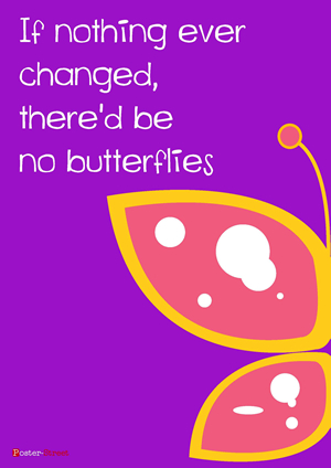 Teen Posters-Teen Poster - Inspirational Poster - Butterflies