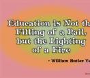 Teacher Posters-Teacher Posters - Inspirational Poster - Education is Not the Filling of a Pail, but the Lighting of a Fire