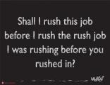 Office Posters - Witty poster - Rush