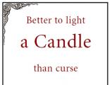 Teacher Posters - Motivational Poster - Better to light a Candle